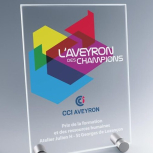 Plaque personnalisée avec marquage couleur