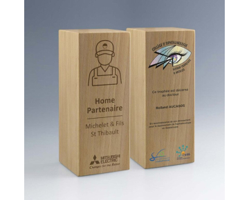 Trophée en boistotem