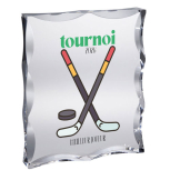 Trophée rectangulaire avec marquage couleur