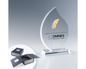 Troph&eacute;e couleurflamme Verre