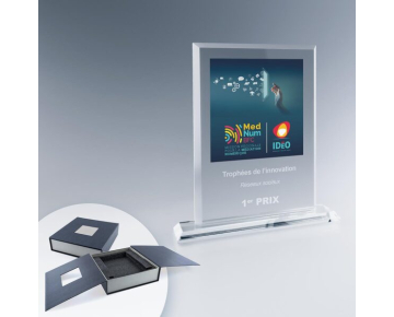 Troph&eacute;e en verre rectangulaire 2