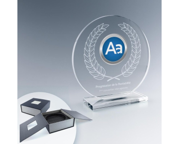 Troph&eacute;e couleurrond Verre