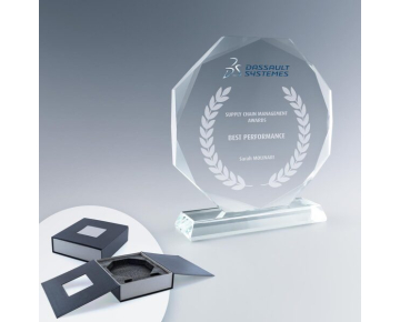 Troph&eacute;e en verreoctogonal 2