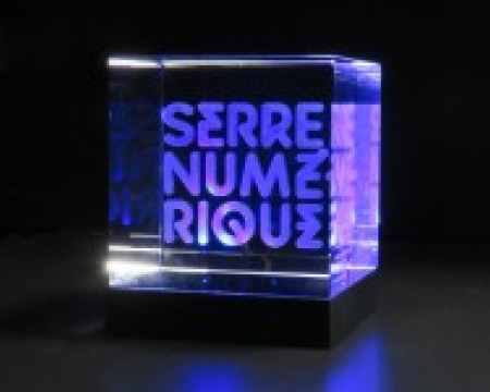 Delos Pro, créateur de logo d’entreprise gravé sur verre pour la CCI Grand Hainaut