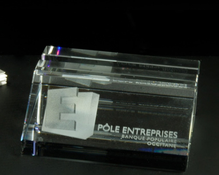 Cadeau d'affaire, cadeau d'entreprise original en verre